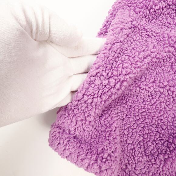 Care Bears Womens XXL Crop Full Zip Fleece Embroidered Grumpy Bear Purple Cozy - Picture 8 of 11